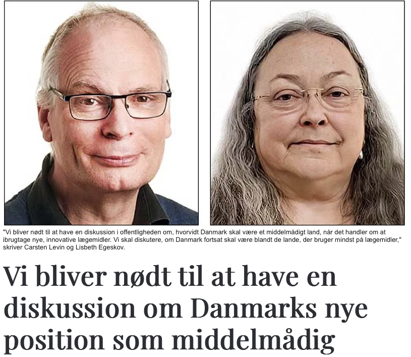 Billede fra forsiden af Sundhedspolitisk Tidsskrift forestillende Lisbeth Egeskov og Carsten Levin, kommunikationsansvarlig og formand for Dansk Myelomatose Forening.